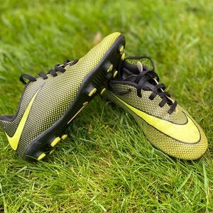 Nike Kids Soccer Cleats - Black and Green